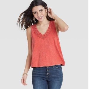 Knox Rose Embroidered Tank Top
